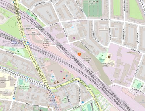 Ein Screenshot von OpenStreetMap